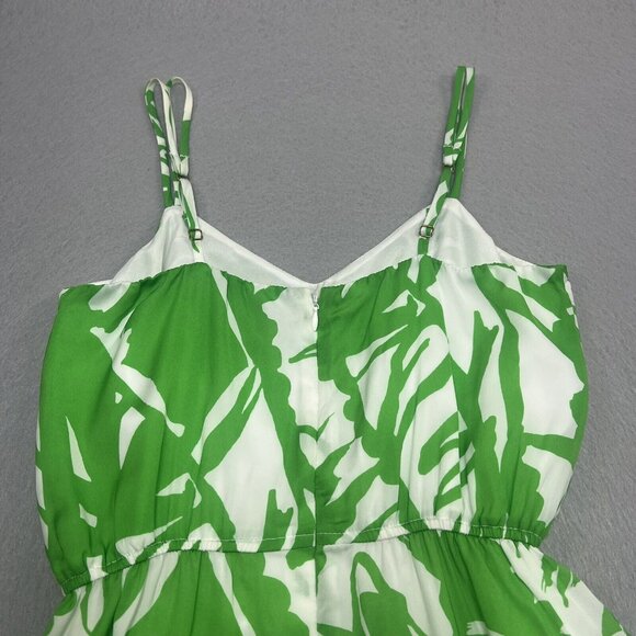 Lilly Pulitzer x Target Jumpsuit XS Green Palm Boom Boom, Wide Leg Preppy - Picture 13 of 16